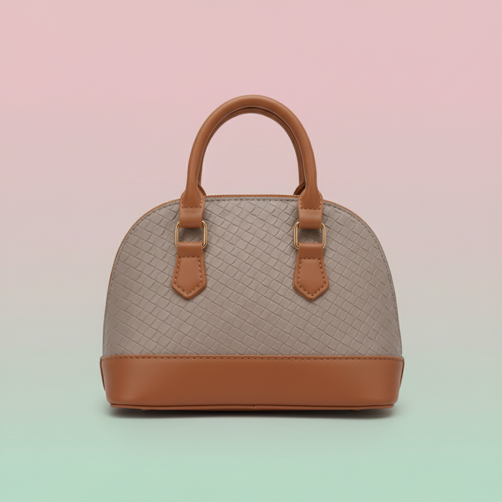 Grey Taupe Dome Bag