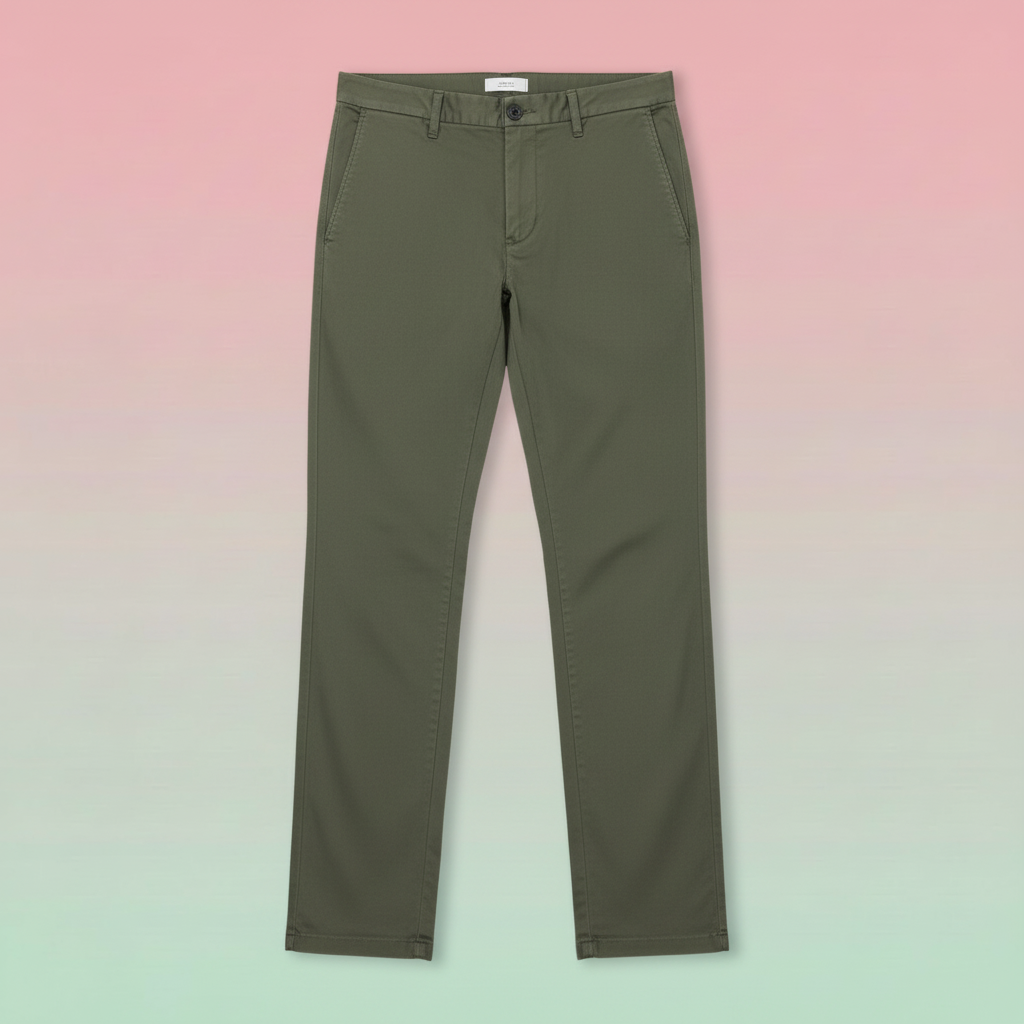 Mens Olive Chinos